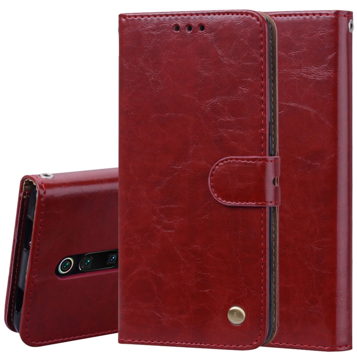 Estuche de cuero con tapa horizontal con textura de cera de aceite de estilo comercial para Xiaomi Redmi K20 / K20 Pro, con soporte, ranuras para tarjetas y billetera, For Xiaomi Redmi K20 / K20 Pro