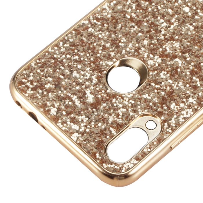 Estuche de TPU a prueba de golpes con polvo de brillo para Xiaomi Redmi Note 7, For Xiaomi Redmi Note 7