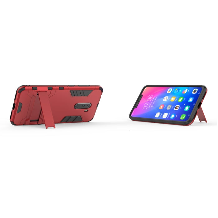 Funda PC + TPU a prueba de golpes para Xiaomi Pocophone F1, con soporte, Xiaomi Pocophone F1
