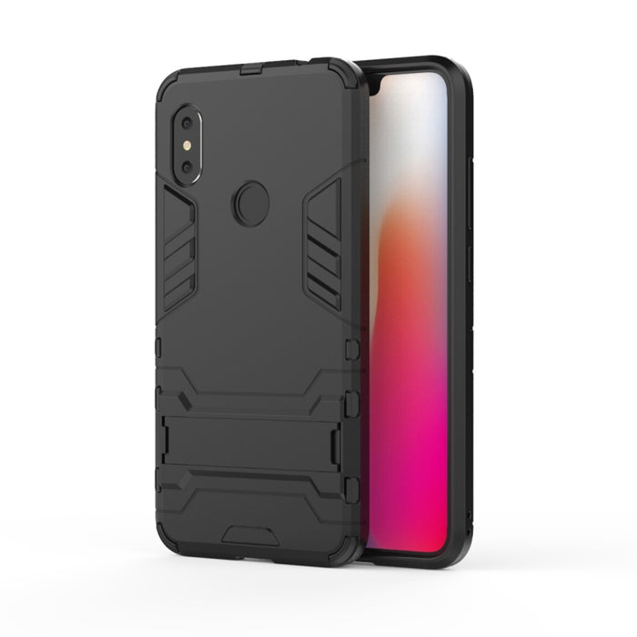 Funda PC + TPU a prueba de golpes para Xiaomi Redmi Note 6, con soporte, Xiaomi Redmi Note 6