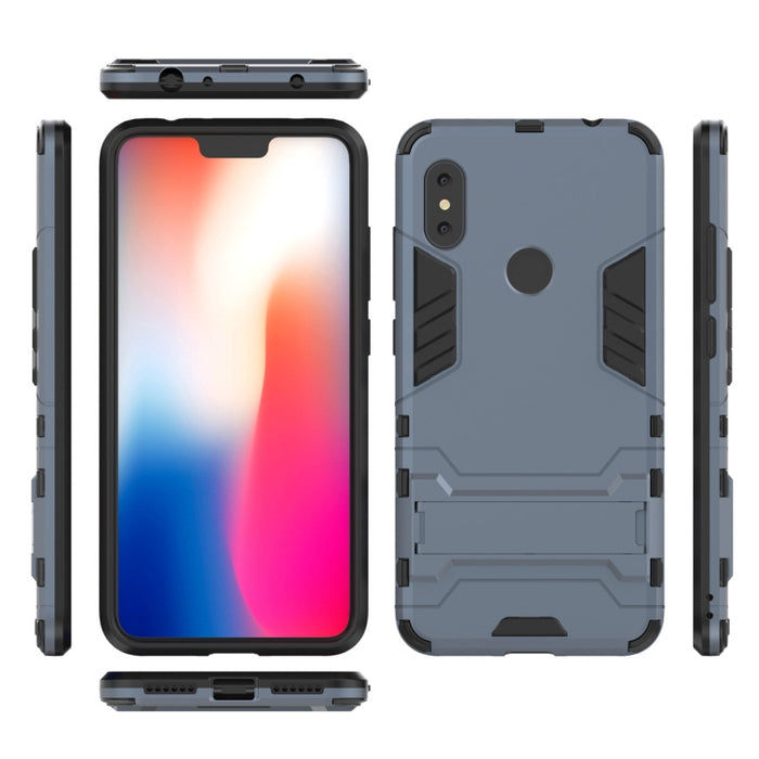 Funda PC + TPU a prueba de golpes para Xiaomi Redmi Note 6, con soporte, Xiaomi Redmi Note 6
