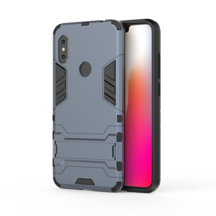 Funda PC + TPU a prueba de golpes para Xiaomi Redmi Note 6, con soporte, Xiaomi Redmi Note 6