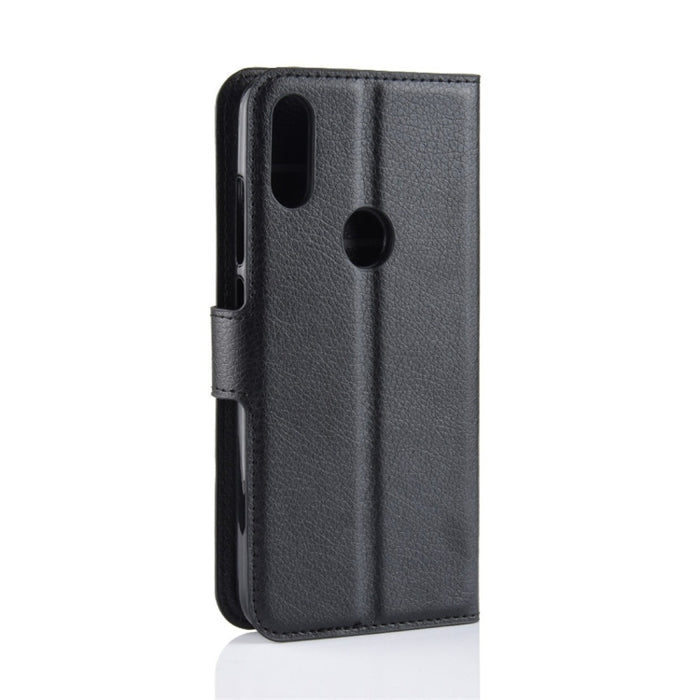 Litchi Texture Horizontal Flip Funda de cuero para Xiaomi Redmi Note 7, con billetera y soporte y ranuras para tarjetas, For Redmi Note 7