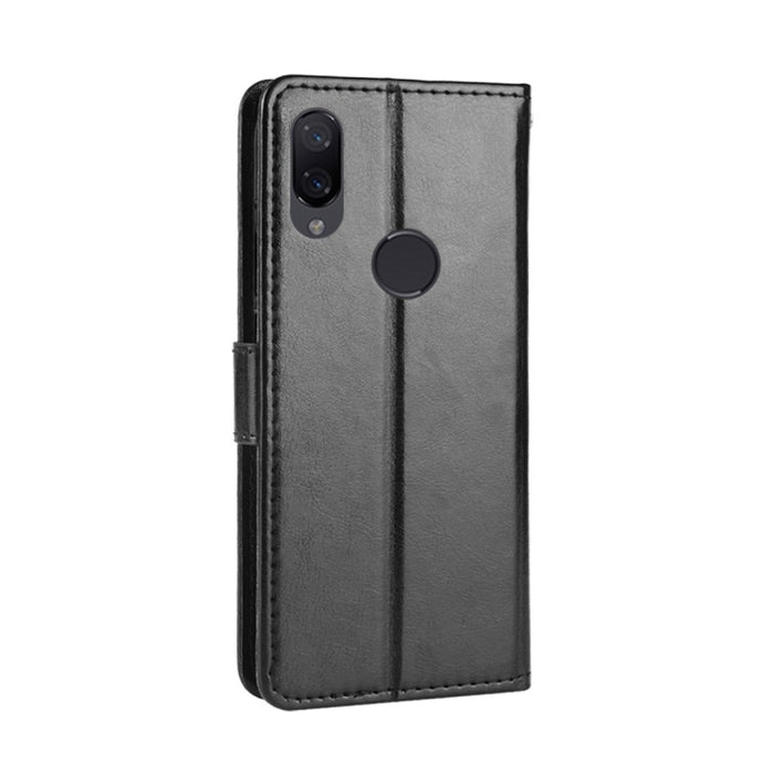Crazy Horse Texture Horizontal Flip Funda de cuero para Xiaomi Redmi Note 7, con soporte y ranuras para tarjetas y billetera y cordón, For Redmi Note 7, Xiaomi Redmi Note 7, For Xiaomi Redmi Note 7 (Lanyard)