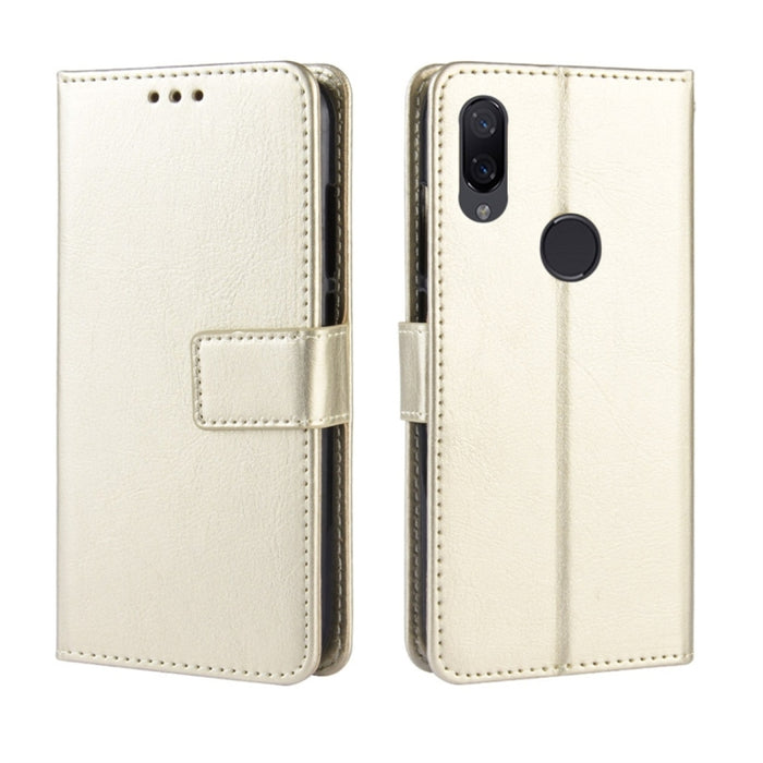 Crazy Horse Texture Horizontal Flip Funda de cuero para Xiaomi Redmi Note 7, con soporte y ranuras para tarjetas y billetera y cordón, For Redmi Note 7, Xiaomi Redmi Note 7, For Xiaomi Redmi Note 7 (Lanyard)