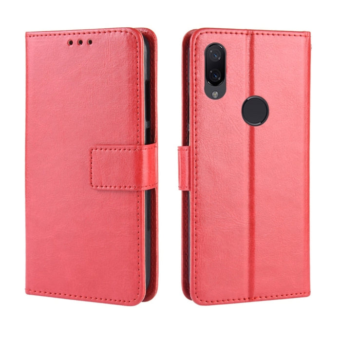Crazy Horse Texture Horizontal Flip Funda de cuero para Xiaomi Redmi Note 7, con soporte y ranuras para tarjetas y billetera y cordón, For Redmi Note 7, Xiaomi Redmi Note 7, For Xiaomi Redmi Note 7 (Lanyard)