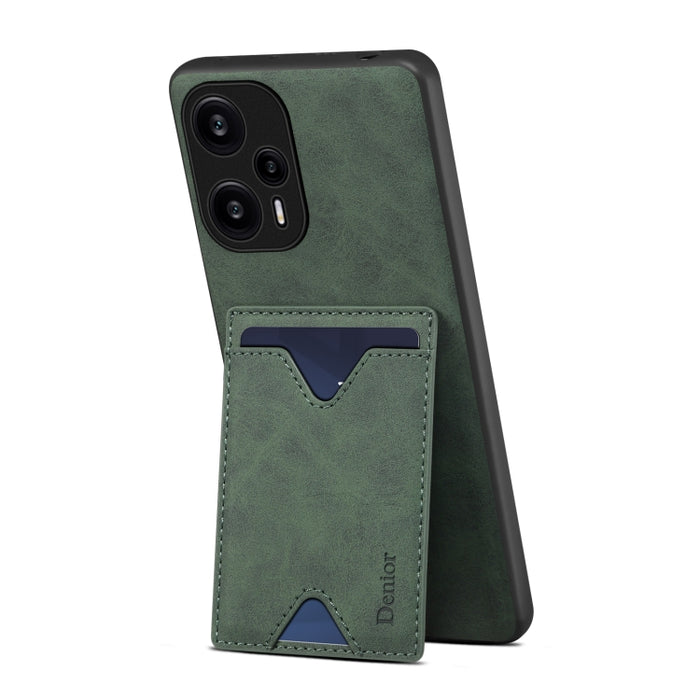 Denior PU Contraportada Ranura para tarjeta Titular Caja del teléfono para Xiaomi Redmi Note 12 Turbo / Poco F5, For Xiaomi Redmi Note 12 Turbo / Poco F5
