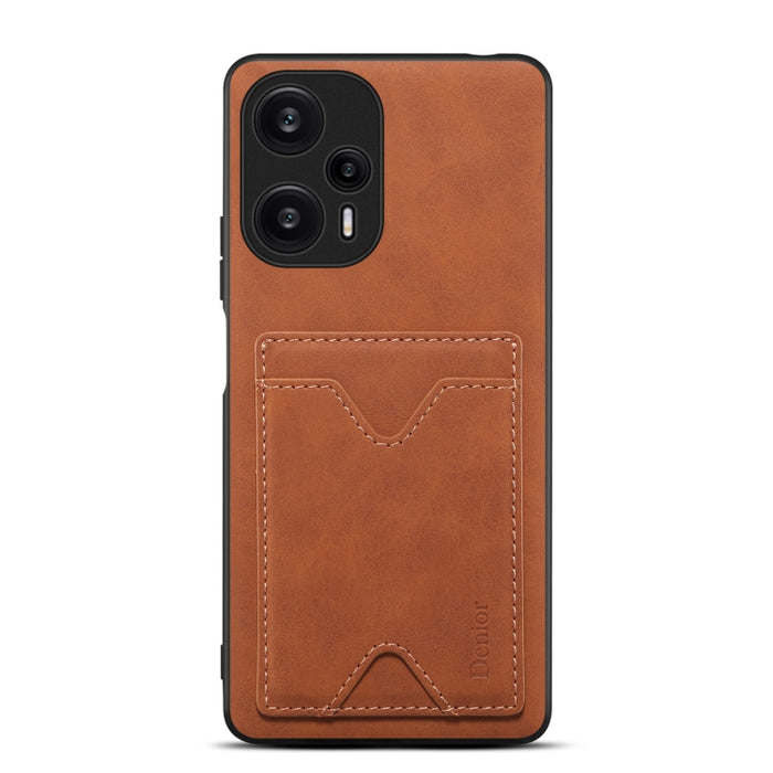 Denior PU Contraportada Ranura para tarjeta Titular Caja del teléfono para Xiaomi Redmi Note 12 Turbo / Poco F5, For Xiaomi Redmi Note 12 Turbo / Poco F5