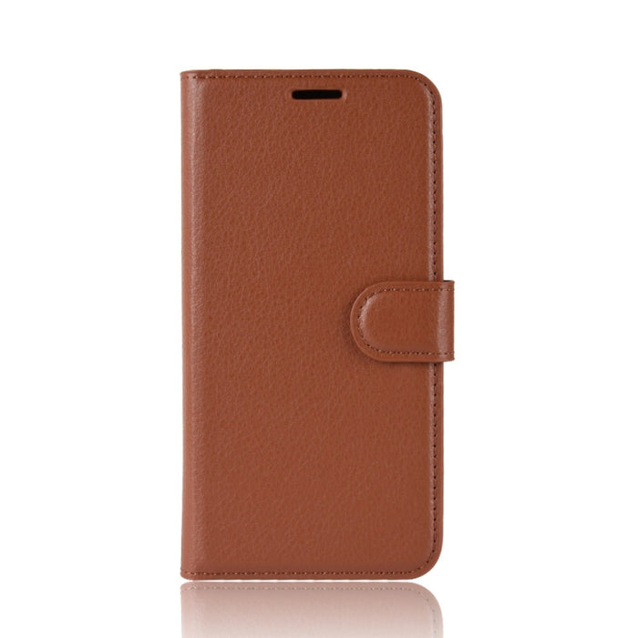 Funda de cuero con tapa horizontal con textura Litchi para Xiaomi Mi 8 SE, con billetera, soporte y ranuras para tarjetas, For Mi 8 SE, For Xiaomi Mi 8 SE