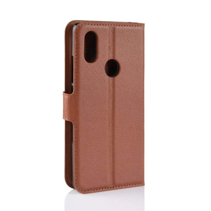 Funda de cuero con tapa horizontal con textura Litchi para Xiaomi Mi 8 SE, con billetera, soporte y ranuras para tarjetas, For Mi 8 SE, For Xiaomi Mi 8 SE