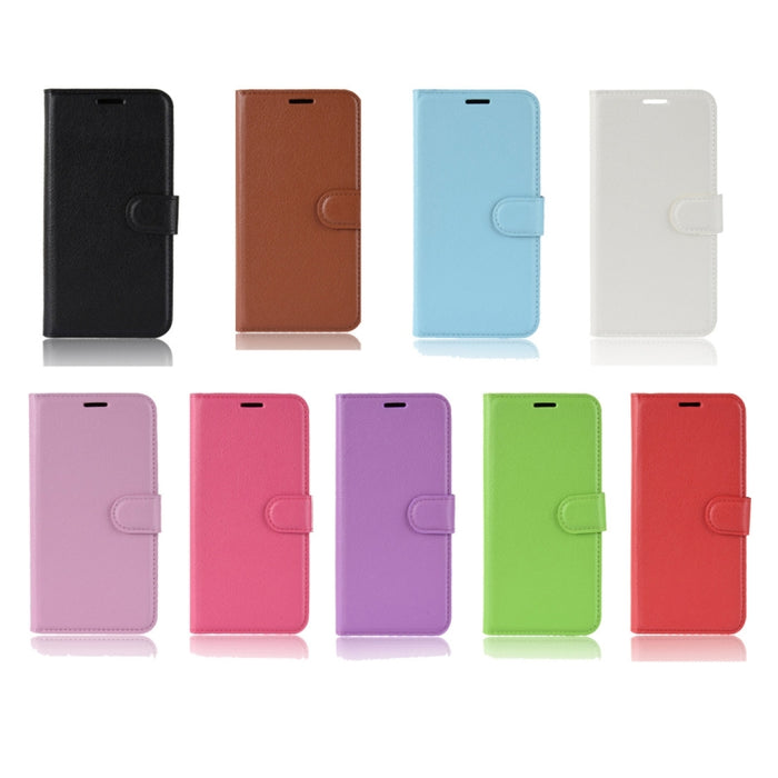 Funda de cuero con tapa horizontal con textura Litchi para Xiaomi Mi 8 SE, con billetera, soporte y ranuras para tarjetas, For Mi 8 SE, For Xiaomi Mi 8 SE