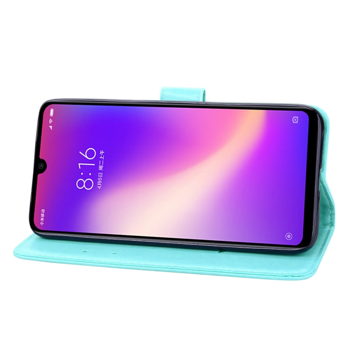 Funda de cuero PU con tapa horizontal en relieve rosa para Xiaomi Redmi 7, con soporte, ranuras para tarjetas y billetera, For Xiaomi Redmi 7