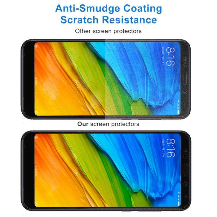 Para Xiaomi Redmi 5 Plus 9H Dureza de la superficie 2.5D Edge Pantalla de seda antiarañazos Pantalla completa HD Protector de pantalla de vidrio templado, For Redmi 5 Plus