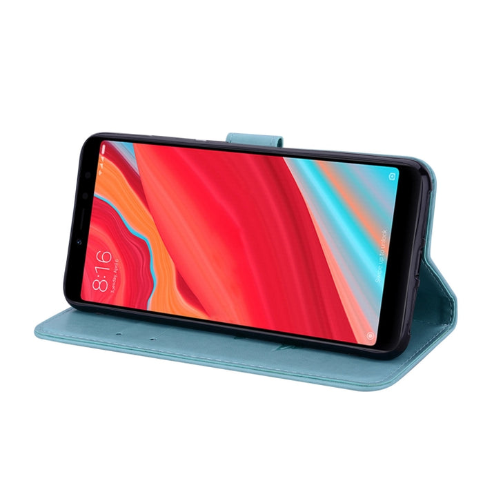 Estuche de cuero PU ambiental con tapa horizontal en relieve rosa para Xiaomi Redmi S2, con soporte y ranuras para tarjetas y billetera, For S2, For Xiaomi Redmi S2