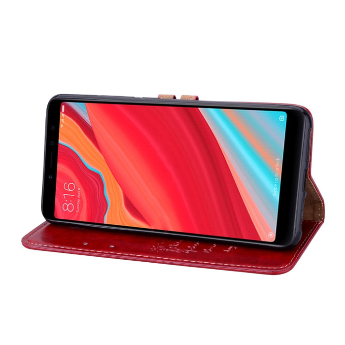 Estuche de cuero con tapa horizontal con textura de cera de aceite de estilo comercial para Xiaomi Redmi S2, con soporte y ranuras para tarjetas y billetera, For Xiaomi S2