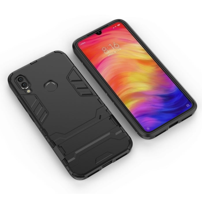 Funda PC + TPU a prueba de golpes para XiaoMi RedMi Note 7, con soporte, XiaoMi RedMi Note 7