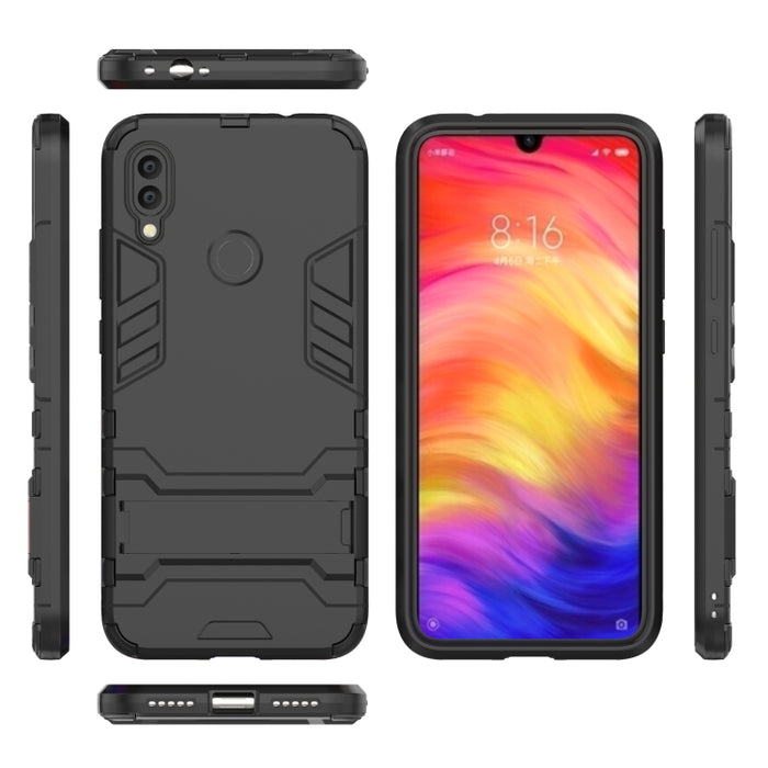 Funda PC + TPU a prueba de golpes para XiaoMi RedMi Note 7, con soporte, XiaoMi RedMi Note 7
