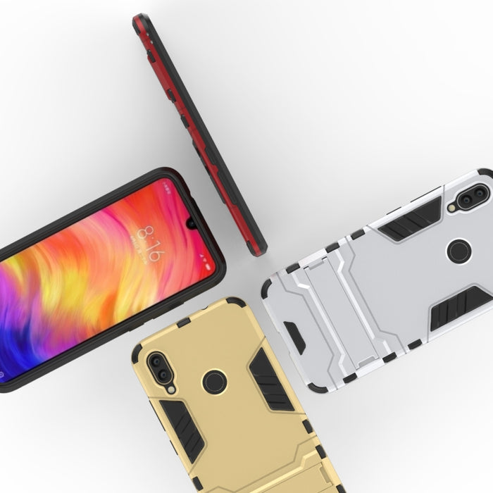 Funda PC + TPU a prueba de golpes para XiaoMi RedMi Note 7, con soporte, XiaoMi RedMi Note 7