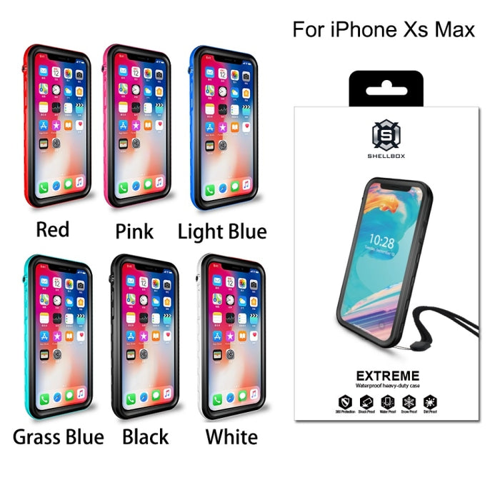 Para iPhone XS Max 2m Impermeable A prueba de nieve 2m A prueba de golpes A prueba de polvo PC + Funda de silicona