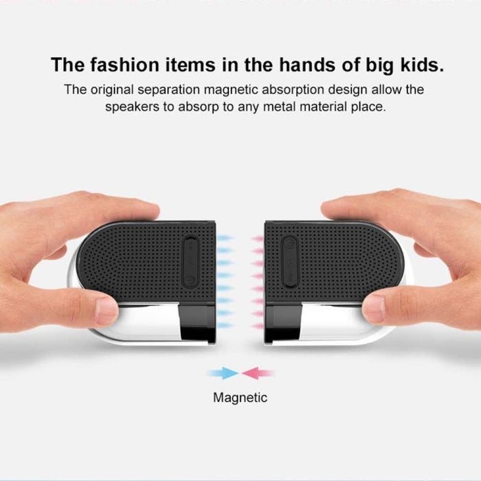 OVEVO True 3D TWS Altavoz inalámbrico magnético Bluetooth estéreo envolvente HiFi con hogar totalmente transparente