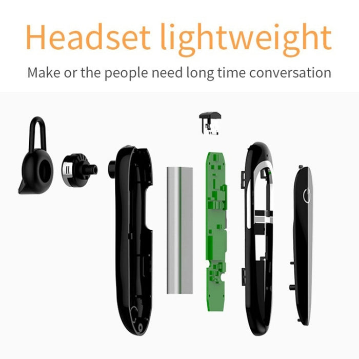 Moloke D5 Tipo de oreja colgante Negocios Bluetooth A prueba de agua Anti-sudor Auriculares con cancelación de ruido Auriculares de sonido HiFi