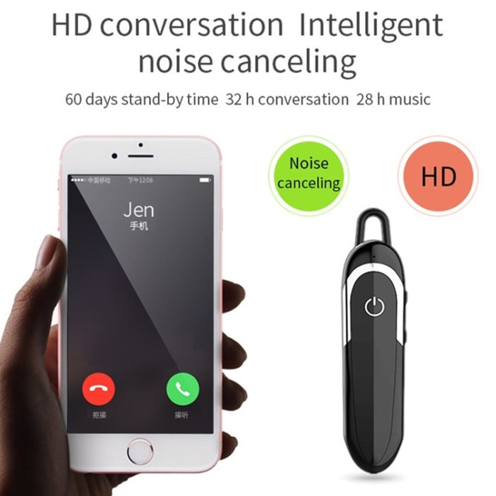 Moloke D5 Tipo de oreja colgante Negocios Bluetooth A prueba de agua Anti-sudor Auriculares con cancelación de ruido Auriculares de sonido HiFi