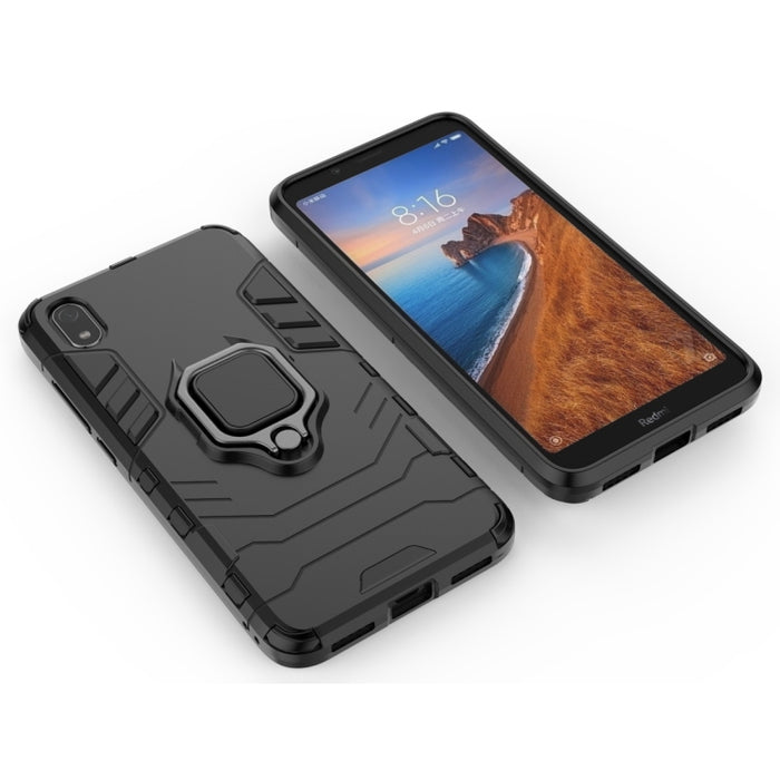 Funda protectora PC + TPU a prueba de golpes para Xiaomi Redmi 7A, con soporte de anillo magnético, For Xiaomi Redmi 7A