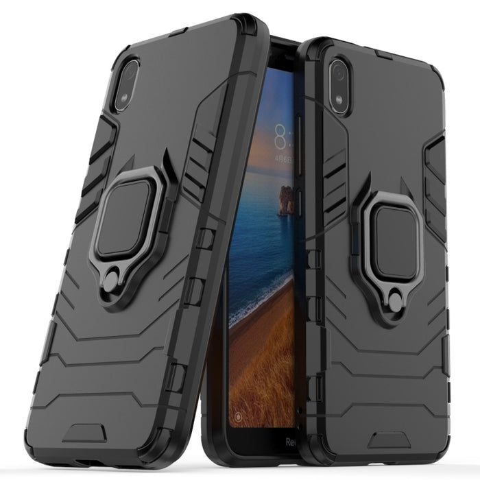 Funda protectora PC + TPU a prueba de golpes para Xiaomi Redmi 7A, con soporte de anillo magnético, For Xiaomi Redmi 7A
