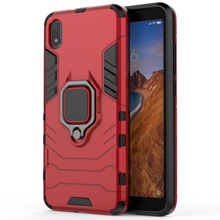 Funda protectora PC + TPU a prueba de golpes para Xiaomi Redmi 7A, con soporte de anillo magnético, For Xiaomi Redmi 7A
