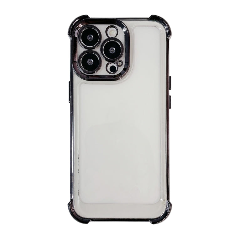 Para iPhone 15 Pro Max Gradient Starry Funda de silicona para teléfono con  película de lente (